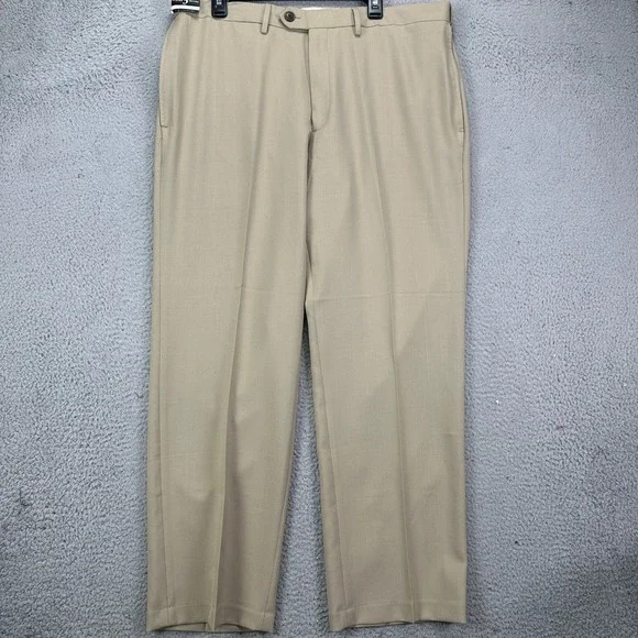 Haggar E-Clo Stria Pants Dress Mens 38X30 Beige Classic Fit Flex Waistband  NEW is available for purchase on au PAY Market - Imported Goods Online  Store Co.Ltd. | au PAY Market -